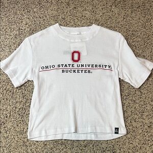 Ohio State University White Crop Top